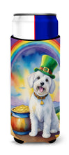 Load image into Gallery viewer, Coton de Tulear St Patrick's Day Slim Can Huggers – Fun, Functional Drink Coolers for Every Occasion