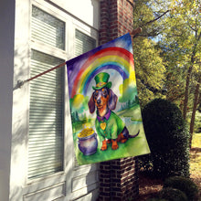 Load image into Gallery viewer, Dachshund St Patrick's Day House Flag