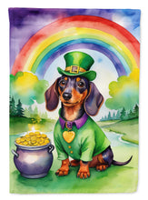 Load image into Gallery viewer, Dachshund St Patrick's Day House Flag