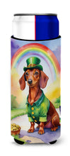 Load image into Gallery viewer, Dachshund St Patrick's Day Slim Can Huggers – Fun, Functional Drink Coolers for Every Occasion