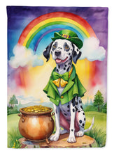 Load image into Gallery viewer, Dalmatian St Patrick's Day House Flag