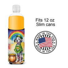 Load image into Gallery viewer, Dalmatian St Patrick's Day Slim Can Huggers – Fun, Functional Drink Coolers for Every Occasion