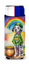 Load image into Gallery viewer, Dalmatian St Patrick's Day Slim Can Huggers – Fun, Functional Drink Coolers for Every Occasion