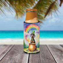 Load image into Gallery viewer, Doberman Pinscher St Patrick's Day Slim Can Huggers – Fun, Functional Drink Coolers for Every Occasion