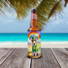 Load image into Gallery viewer, English Bull Terrier St Patrick's Day Slim Can Huggers – Fun, Functional Drink Coolers for Every Occasion