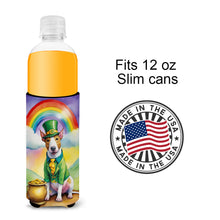 Load image into Gallery viewer, English Bull Terrier St Patrick's Day Slim Can Huggers – Fun, Functional Drink Coolers for Every Occasion