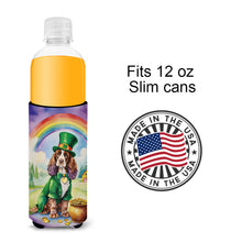 Load image into Gallery viewer, English Cocker Spaniel St Patrick's Day Slim Can Huggers – Fun, Functional Drink Coolers for Every Occasion