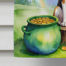 Load image into Gallery viewer, English Foxhound St Patrick's Day House Flag