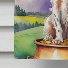 Load image into Gallery viewer, English Setter St Patrick's Day House Flag