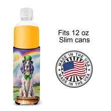 Load image into Gallery viewer, English Setter St Patrick's Day Slim Can Huggers – Fun, Functional Drink Coolers for Every Occasion