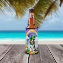 Load image into Gallery viewer, English Springer Spaniel St Patrick's Day Slim Can Huggers – Fun, Functional Drink Coolers for Every Occasion