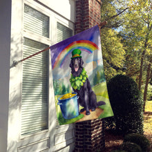 Load image into Gallery viewer, Flat-Coated Retriever St Patrick's Day House Flag