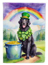 Load image into Gallery viewer, Flat-Coated Retriever St Patrick's Day House Flag
