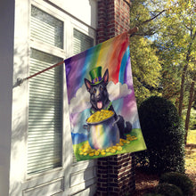 Load image into Gallery viewer, German Shepherd St Patrick's Day House Flag