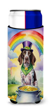 Load image into Gallery viewer, German Shorthaired Pointer St Patrick's Day Slim Can Huggers – Fun, Functional Drink Coolers for Every Occasion