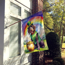 Load image into Gallery viewer, German Wirehaired Pointer St Patrick's Day House Flag