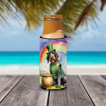 Load image into Gallery viewer, German Wirehaired Pointer St Patrick's Day Slim Can Huggers – Fun, Functional Drink Coolers for Every Occasion