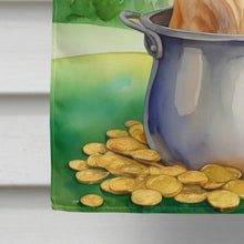 Load image into Gallery viewer, Golden Retriever St Patrick's Day House Flag