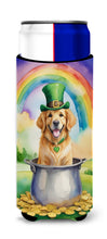 Load image into Gallery viewer, Golden Retriever St Patrick's Day Slim Can Huggers – Fun, Functional Drink Coolers for Every Occasion