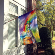 Load image into Gallery viewer, Greyhound St Patrick's Day House Flag