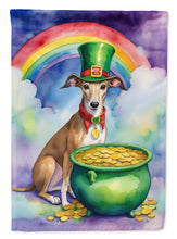 Load image into Gallery viewer, Greyhound St Patrick's Day House Flag