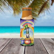 Load image into Gallery viewer, Greyhound St Patrick's Day Slim Can Huggers – Fun, Functional Drink Coolers for Every Occasion