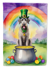 Load image into Gallery viewer, Irish Wolfhound St Patrick's Day House Flag