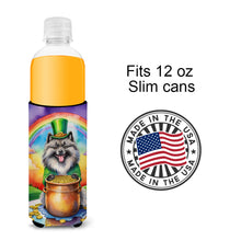 Load image into Gallery viewer, Keeshond St Patrick's Day Slim Can Huggers – Fun, Functional Drink Coolers for Every Occasion