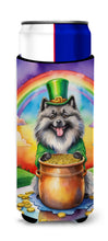 Load image into Gallery viewer, Keeshond St Patrick's Day Slim Can Huggers – Fun, Functional Drink Coolers for Every Occasion