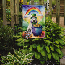 Load image into Gallery viewer, Komondor St. Patrick’s Day Garden Flag – Dog with Pot of Gold &amp; Rainbow Yard Decor