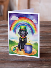 Load image into Gallery viewer, Labrador Retriever St Patrick's Day Greeting Cards - Blank Note Cards – 8-Pack of Artist-Designed Cards with Envelopes