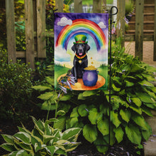 Load image into Gallery viewer, Labrador Retriever St. Patrick’s Day Garden Flag – Dog with Pot of Gold &amp; Rainbow Yard Decor