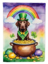 Load image into Gallery viewer, Labrador Retriever St Patrick's Day House Flag