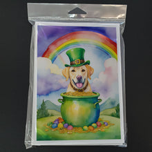 Load image into Gallery viewer, Labrador Retriever St Patrick's Day Greeting Cards - Blank Note Cards – 8-Pack of Artist-Designed Cards with Envelopes