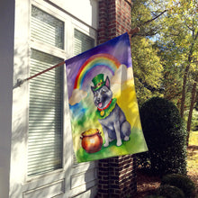 Load image into Gallery viewer, Norwegian Elkhound St Patrick's Day House Flag