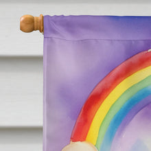 Load image into Gallery viewer, Norwegian Elkhound St Patrick's Day House Flag