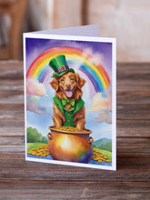 Load image into Gallery viewer, Nova Scotia Duck Tolling Retriever St Patrick's Day Greeting Cards - Blank Note Cards – 8-Pack of Artist-Designed Cards with Envelopes