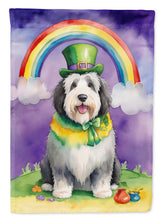 Load image into Gallery viewer, Old English Sheepdog St Patrick's Day House Flag