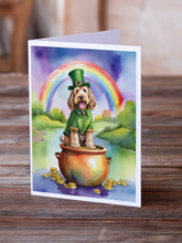 Load image into Gallery viewer, Otterhound St Patrick's Day Greeting Cards - Blank Note Cards – 8-Pack of Artist-Designed Cards with Envelopes