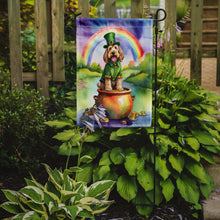 Load image into Gallery viewer, Otterhound St. Patrick’s Day Garden Flag – Dog with Pot of Gold &amp; Rainbow Yard Decor