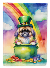 Load image into Gallery viewer, Pekingese St Patrick's Day House Flag