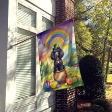 Load image into Gallery viewer, Black Poodle St Patrick's Day House Flag