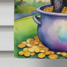 Load image into Gallery viewer, Black Poodle St Patrick's Day House Flag