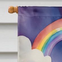Load image into Gallery viewer, White Poodle St Patrick's Day House Flag