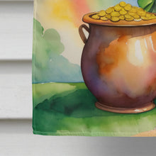 Load image into Gallery viewer, White Poodle St Patrick's Day House Flag