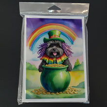 Load image into Gallery viewer, Puli St Patrick's Day Greeting Cards - Blank Note Cards – 8-Pack of Artist-Designed Cards with Envelopes