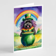 Load image into Gallery viewer, Puli St Patrick's Day Greeting Cards - Blank Note Cards – 8-Pack of Artist-Designed Cards with Envelopes