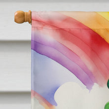 Load image into Gallery viewer, Red Redbone Coonhound St Patrick's Day House Flag