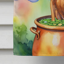 Load image into Gallery viewer, Rhodesian Ridgeback St Patrick's Day House Flag