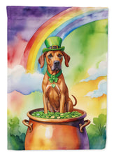 Load image into Gallery viewer, Rhodesian Ridgeback St Patrick's Day House Flag